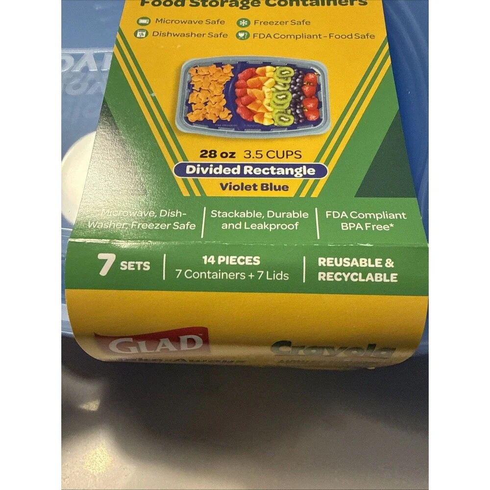 Limited Edition Crayola Retired Colors Glad Take-Away Food Storage Containers